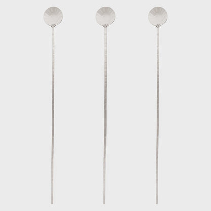 Catalina Silver Stirring Spoons - Set of 3 | Karma