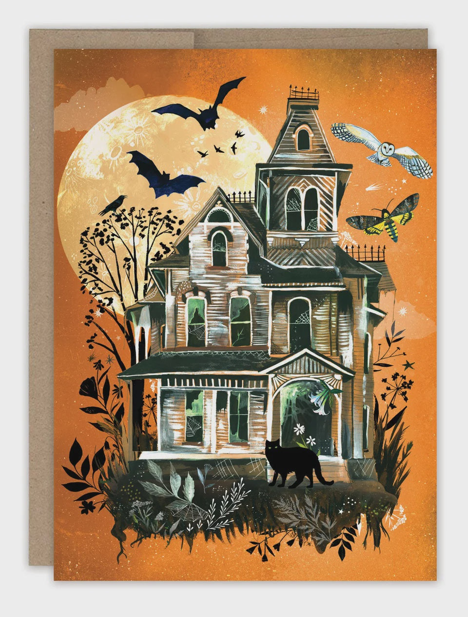 Haunted House Halloween Card | Biely & Shoaf