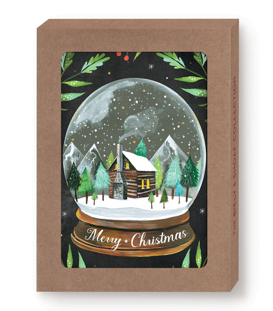 Merry Christmas Snow Globe Boxed Card Set | Biely & Shoaf