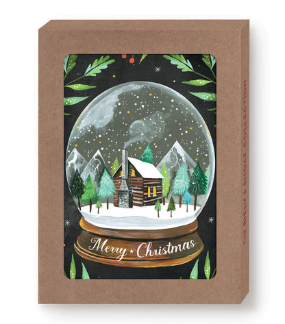 Merry Christmas Snow Globe Boxed Card Set | Biely & Shoaf