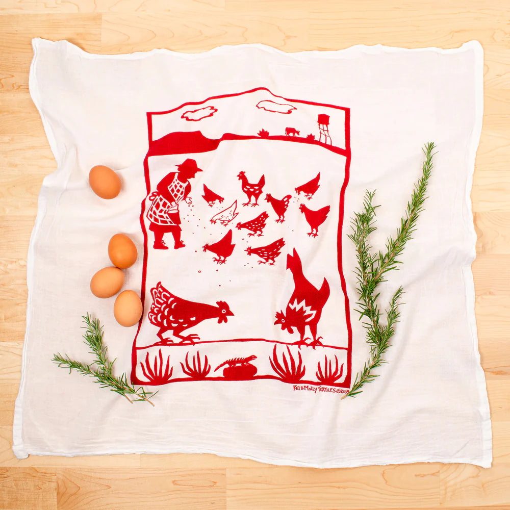 Hand-Printed Flour Sack Towels | Kei & Molly Textiles
