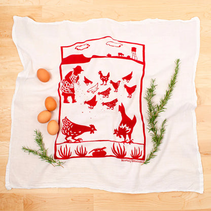 Hand-Printed Flour Sack Towels | Kei & Molly Textiles