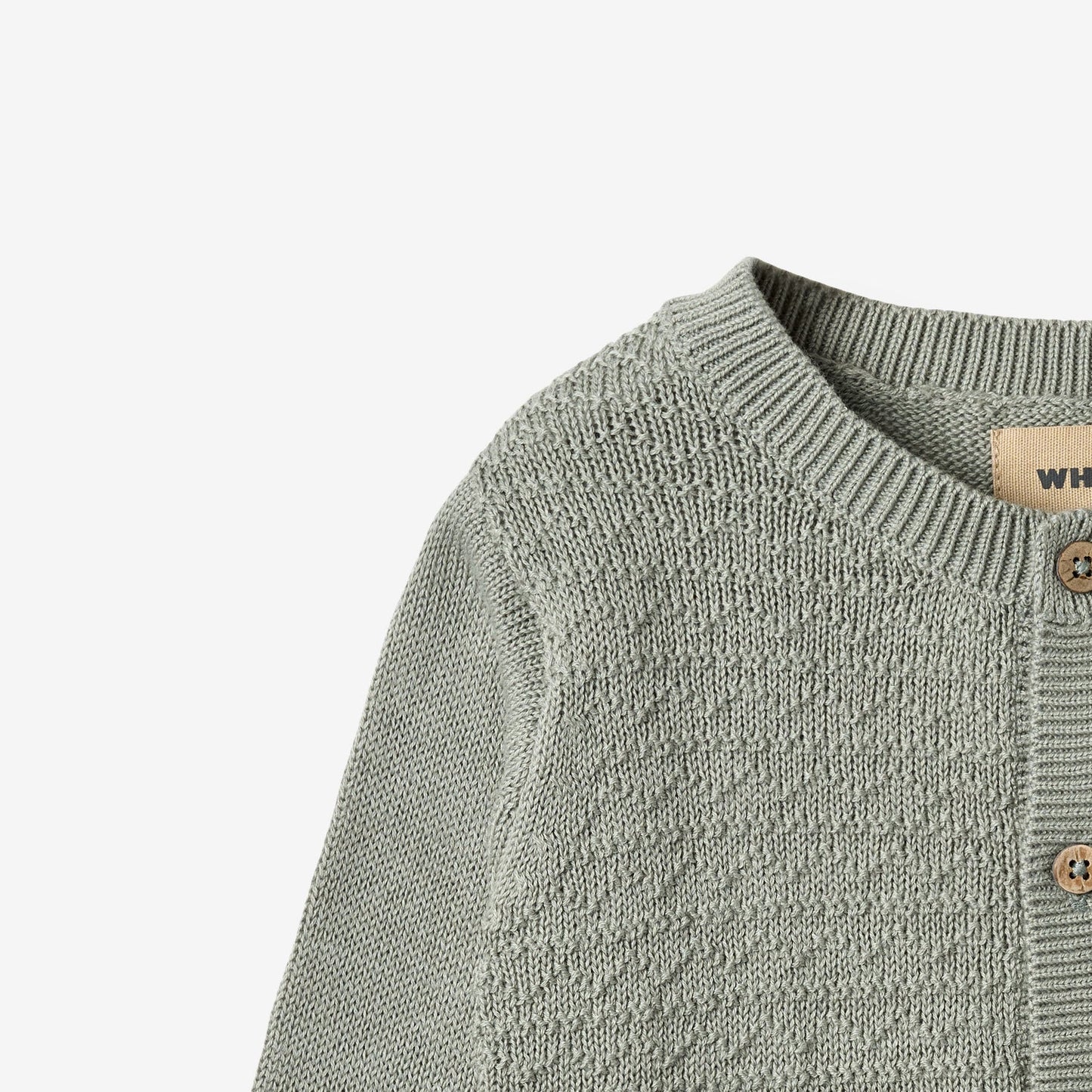 Bjørn Cardigan - Morning Mist | Wheat