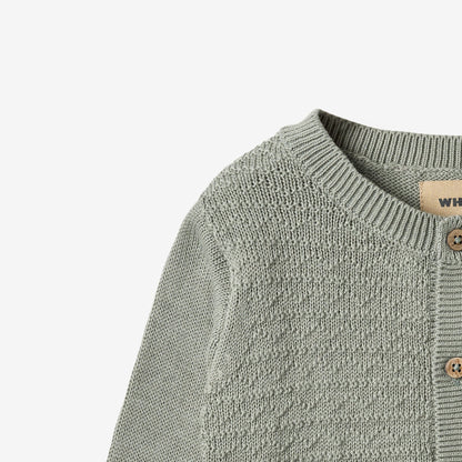 Bjørn Cardigan - Morning Mist | Wheat