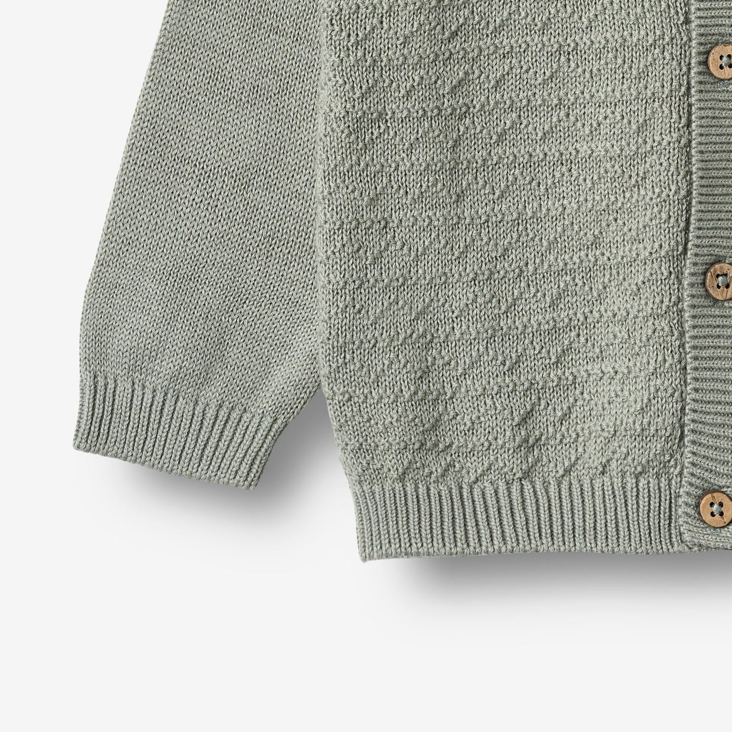Bjørn Cardigan - Morning Mist | Wheat