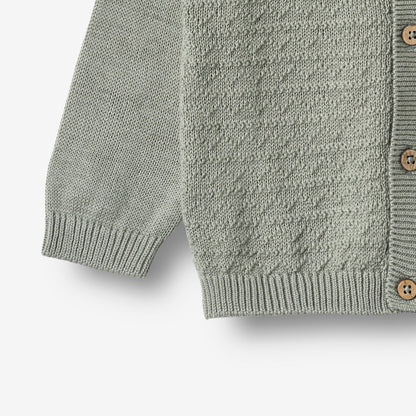 Bjørn Cardigan - Morning Mist | Wheat