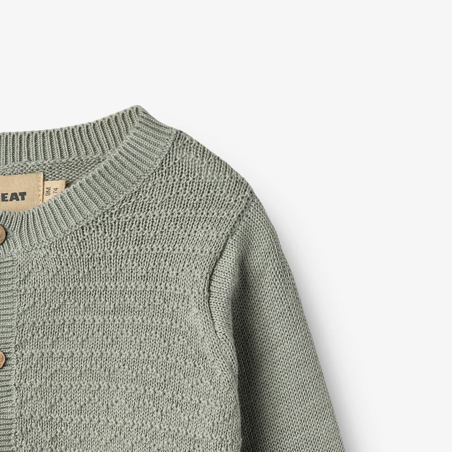 Bjørn Cardigan - Morning Mist | Wheat