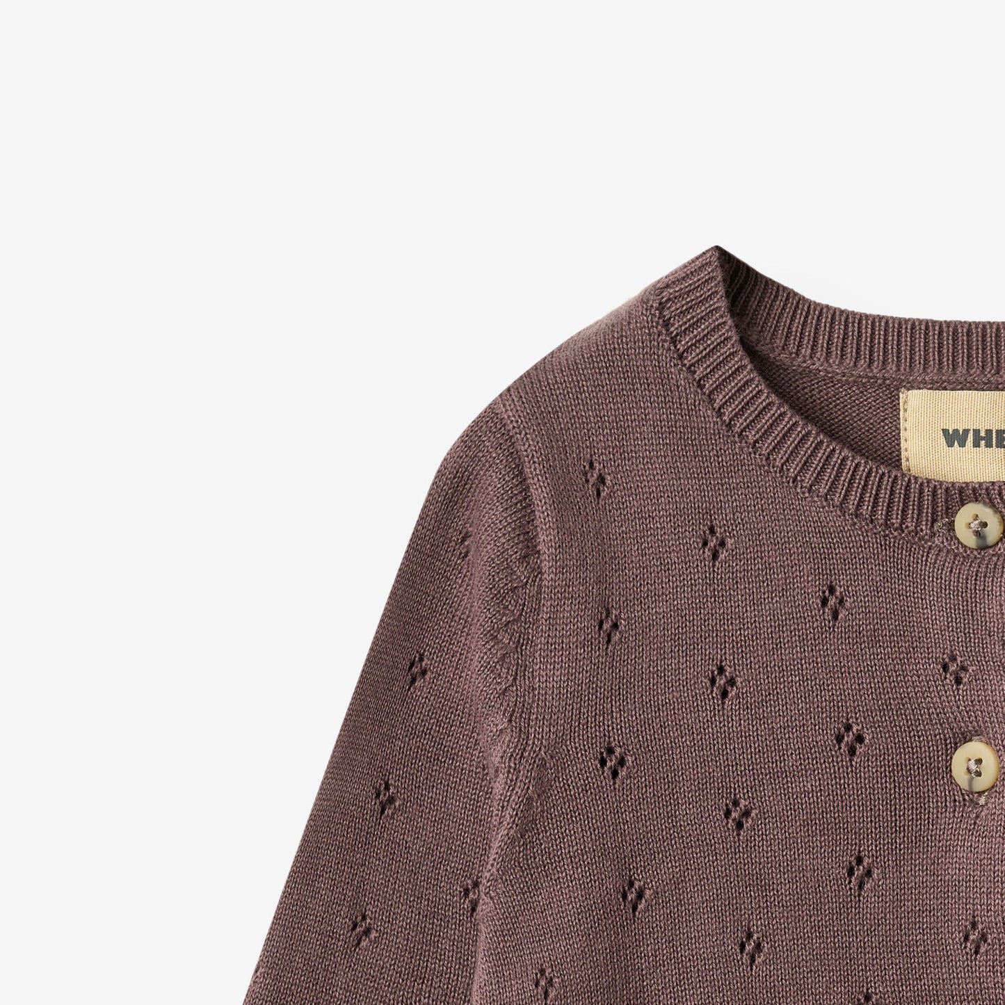 Maia Knit Cardigan - Plum | Wheat