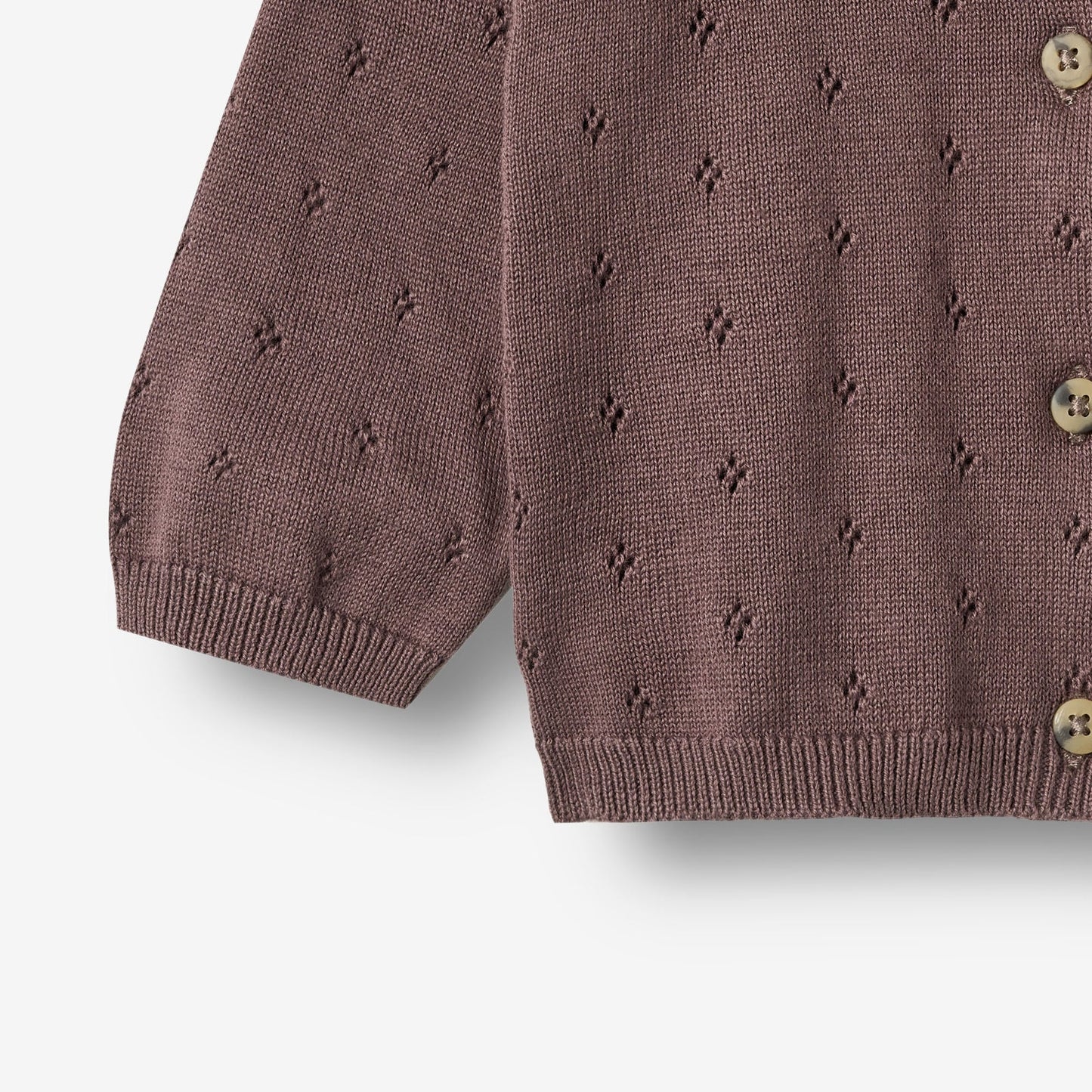 Maia Knit Cardigan - Plum | Wheat
