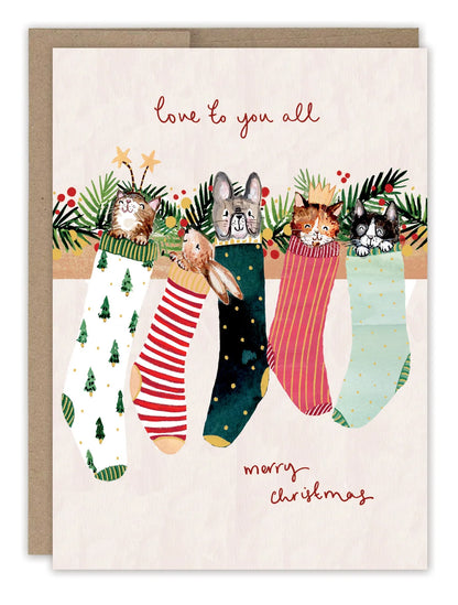 Animals in Stocking Boxed Cards | Biely & Shoaf