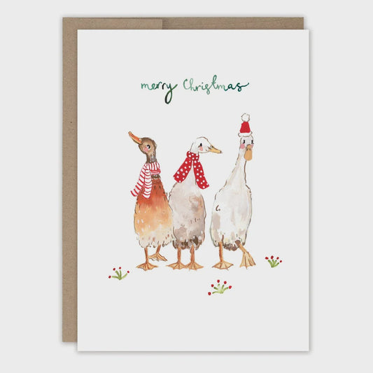 Ducks Merry Christmas Card | Biely & Shoaf