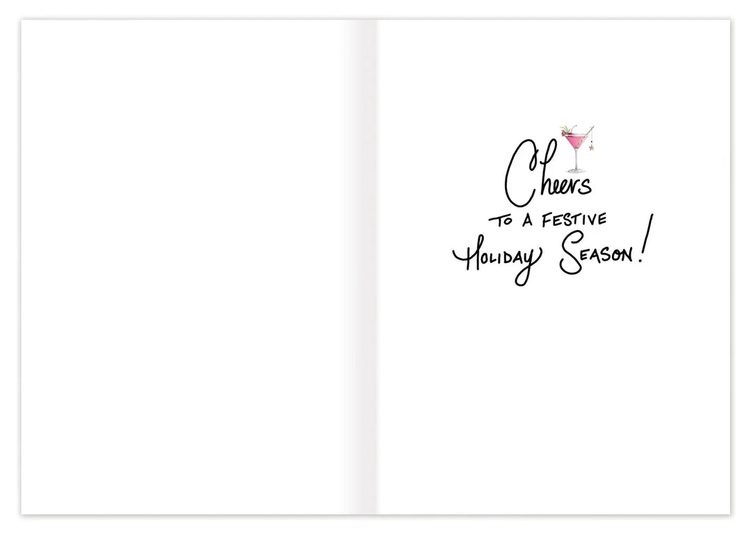 Making Spirits Bright Cocktail Holiday Card | Biely & Shoaf