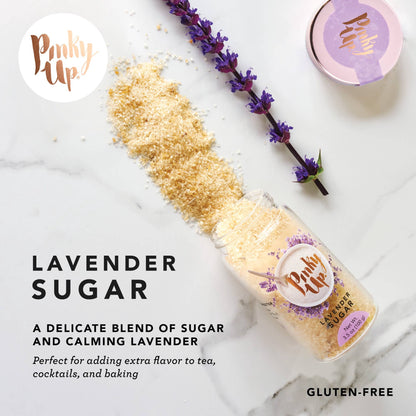 Lavender Sugar 3.5oz Glass Jar | Pinky Up