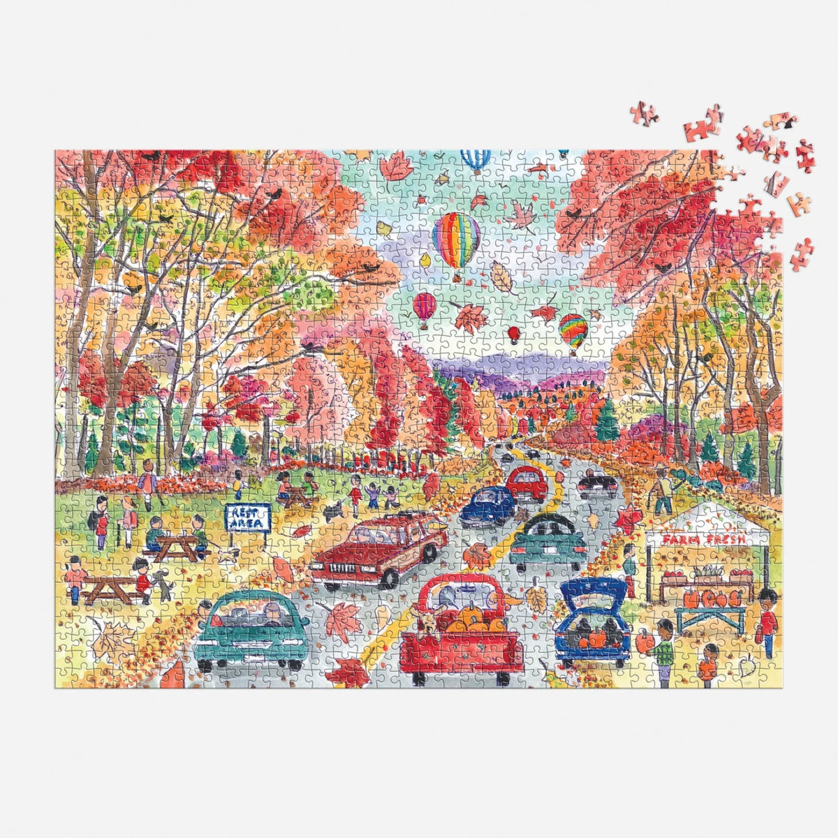 Michael Storrings Leaf Peeping Puzzle (1000 Pieces) | Galison