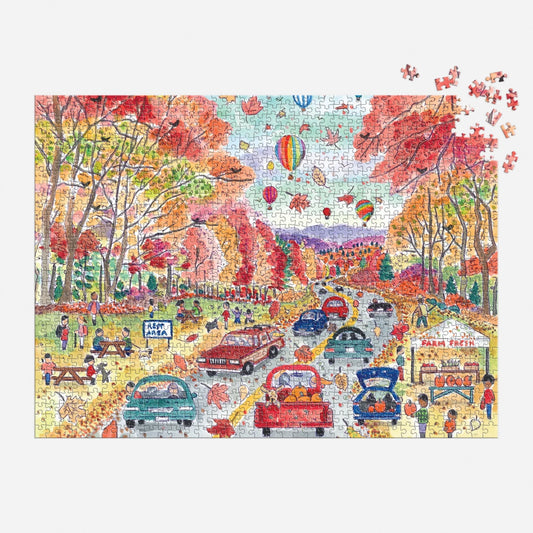 Michael Storrings Leaf Peeping Puzzle (1000 Pieces) | Galison