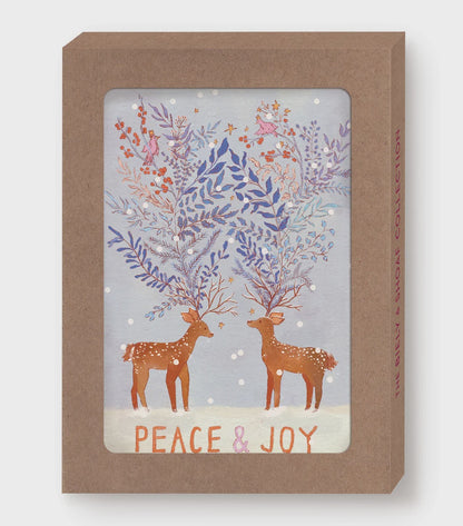 Peace & Joy Reindeer Boxed Cards | Biely & Shoaf