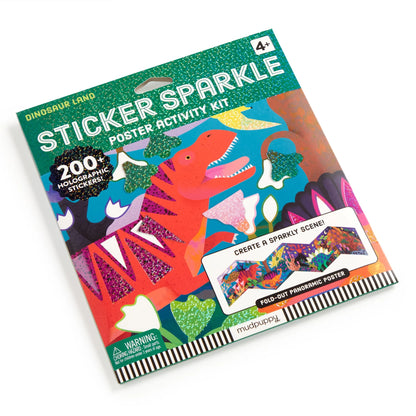 Dinosaur Land Sticker Sparkle Activity Kit | Mudpuppy
