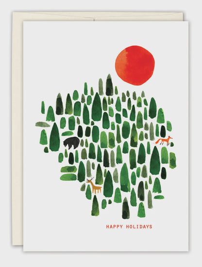 Winter Forest Holiday Card | Biely & Shoaf