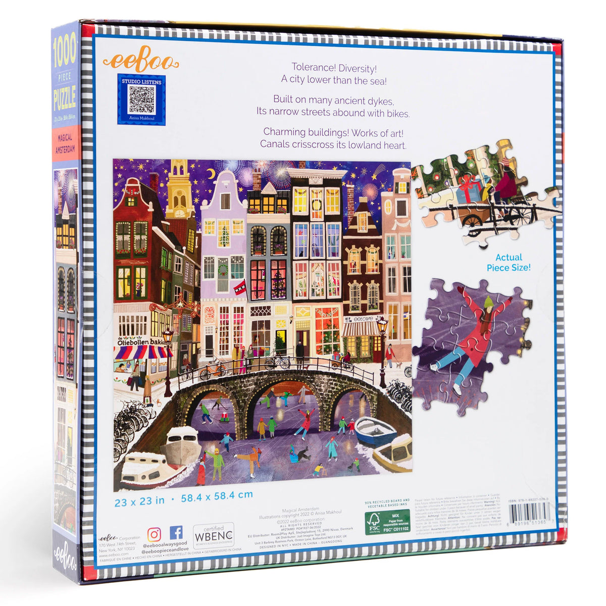 Magical Amsterdam Puzzle (1000pc) | Eeboo