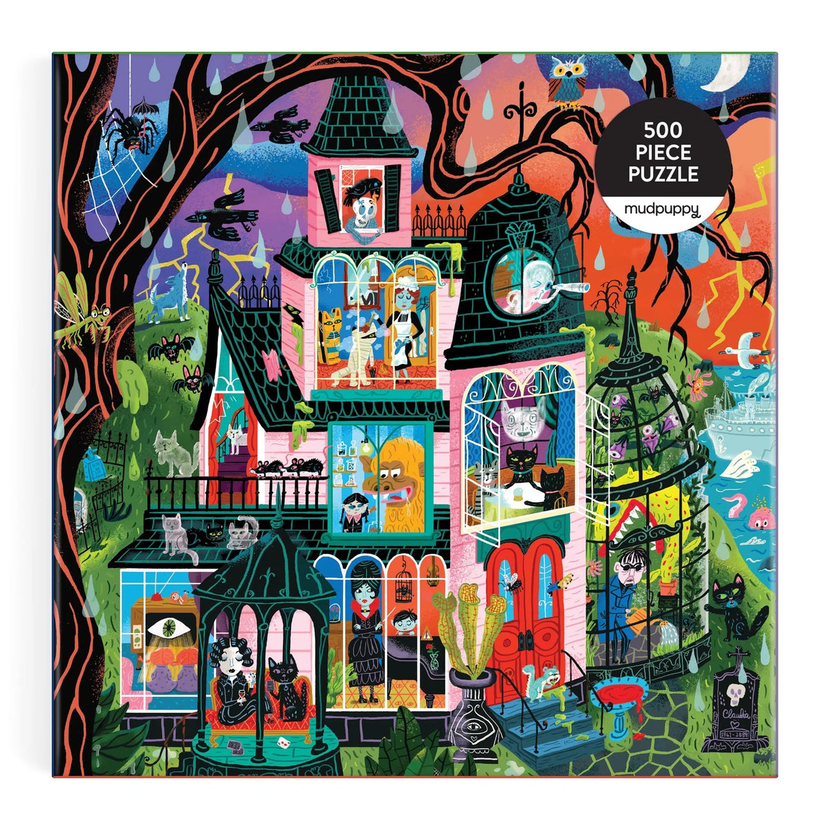 Monster Mansion Family Puzzle (500 Piece) | Mudpuppy
