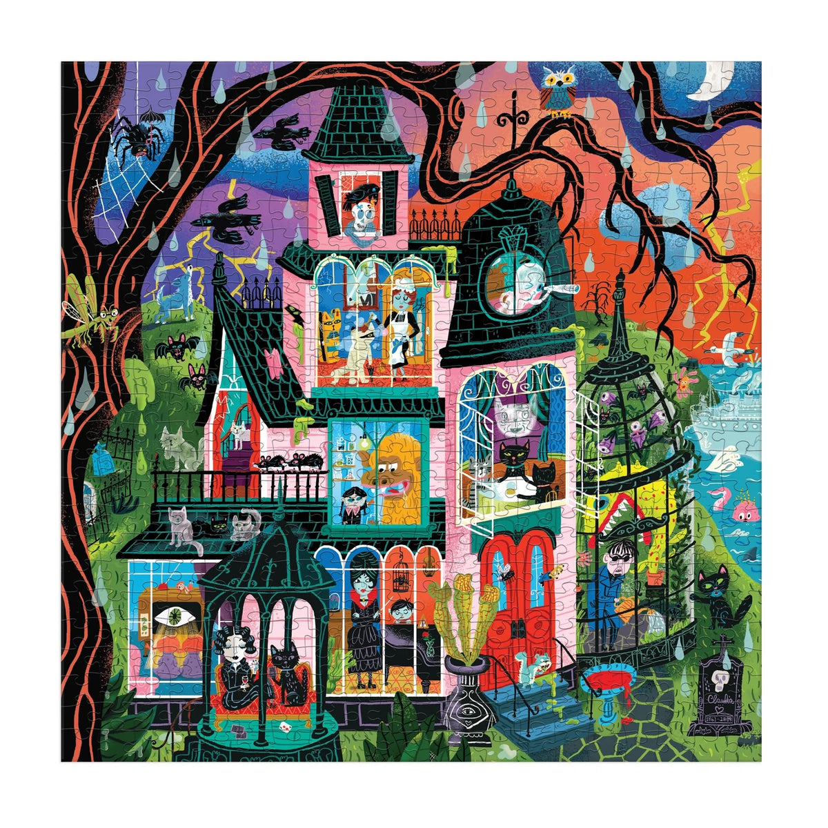 Monster Mansion Family Puzzle (500 Piece) | Mudpuppy