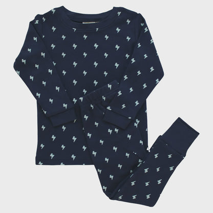 Navy Lightning Pajama Set | Parade Organics