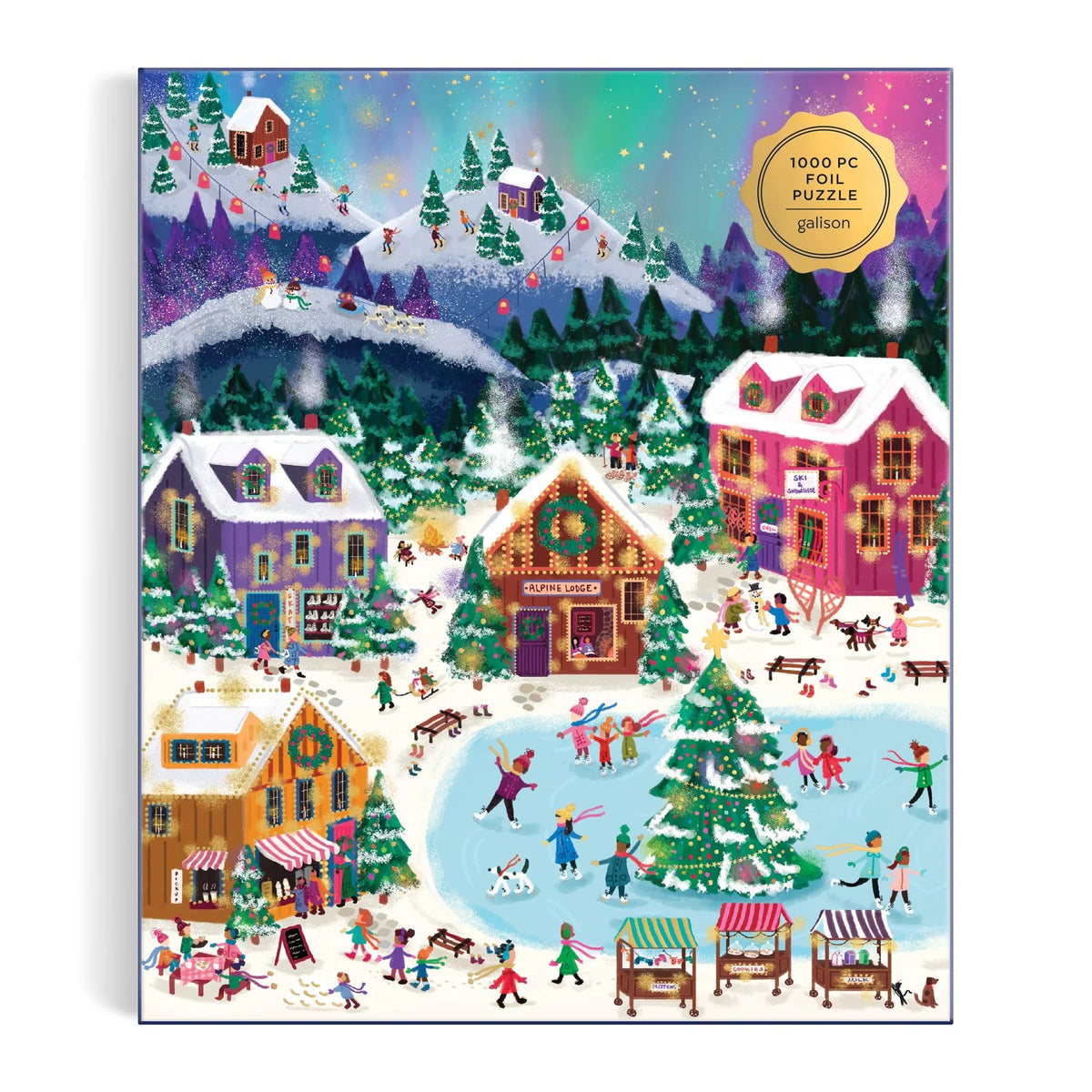 Joy Laforme Northern Lights Foil Puzzle (1000 Piece) | Galison