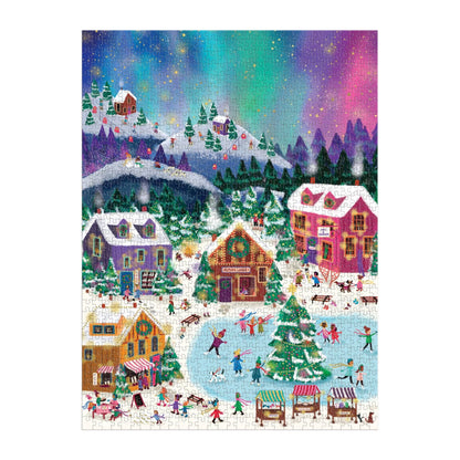 Joy Laforme Northern Lights Foil Puzzle (1000 Piece) | Galison