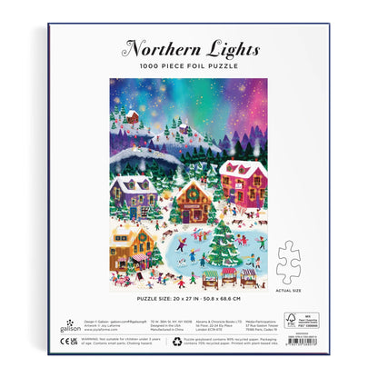 Joy Laforme Northern Lights Foil Puzzle (1000 Piece) | Galison