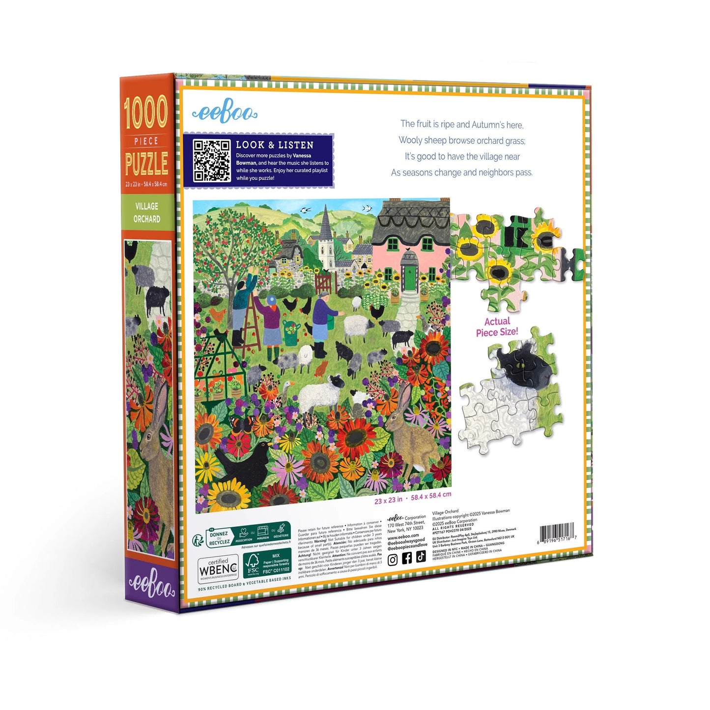 Village Orchards Puzzle (1000 Piece) | Eeboo
