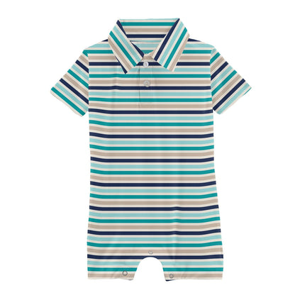 Polo Romper (Various Prints) | Kickee Pants