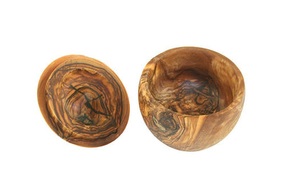 Apple Shaped Salt Jar | Olive Wood