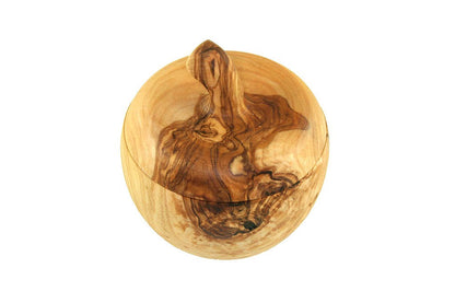 Apple Shaped Salt Jar | Olive Wood