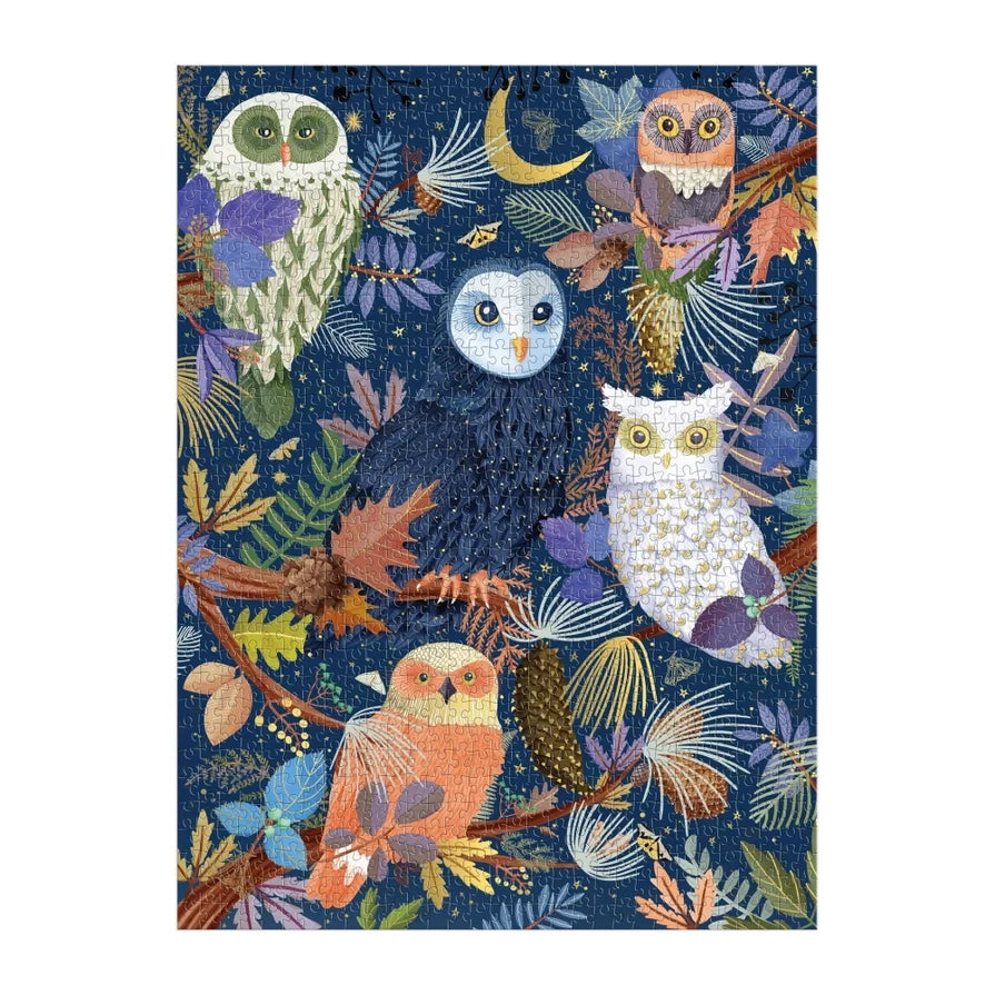 Owls At Dawn 1000 Piece Foil Puzzle | Galison