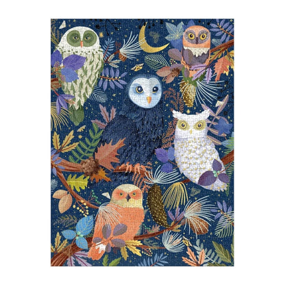 Owls At Dawn 1000 Piece Foil Puzzle | Galison