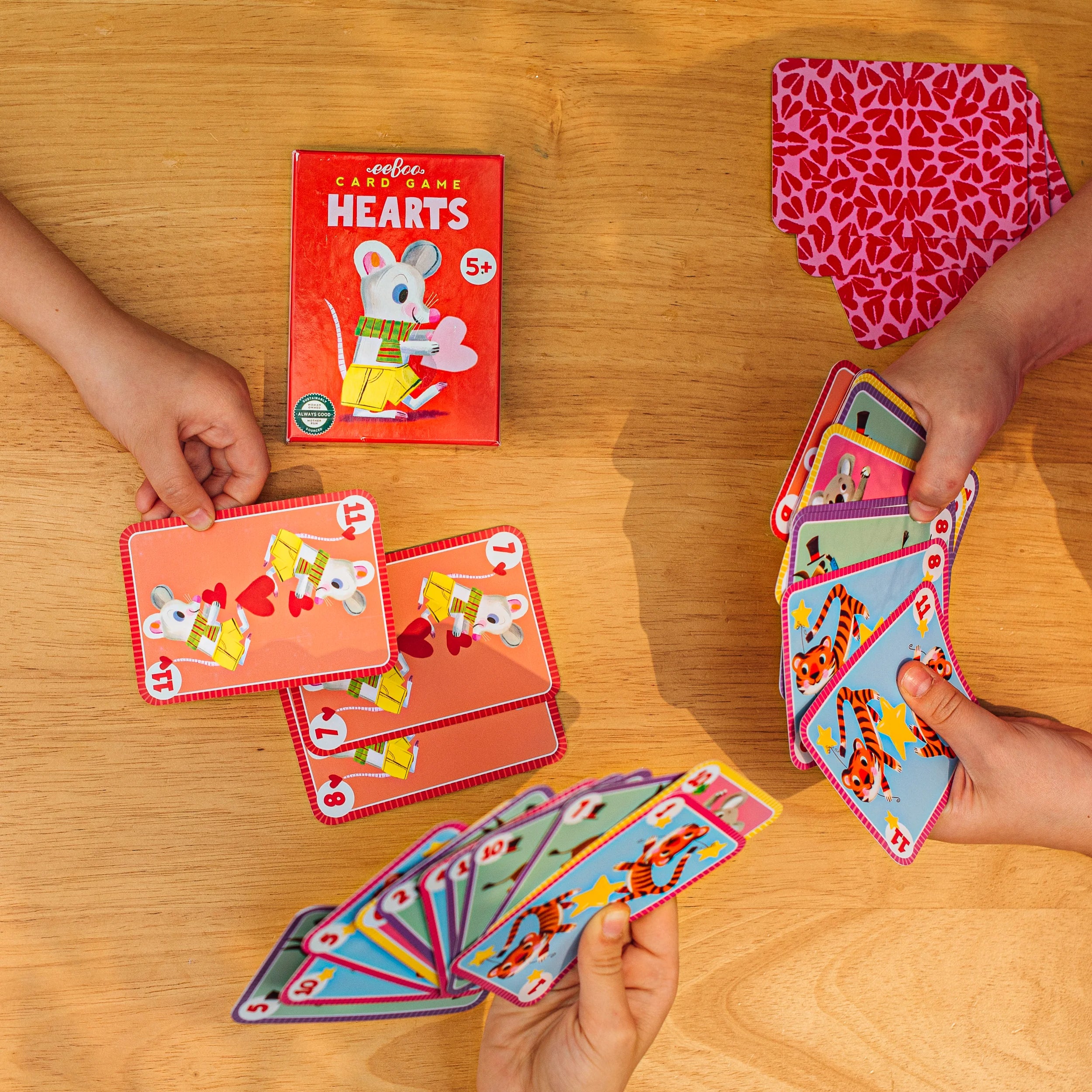 Hearts Playing Cards | Eeboo