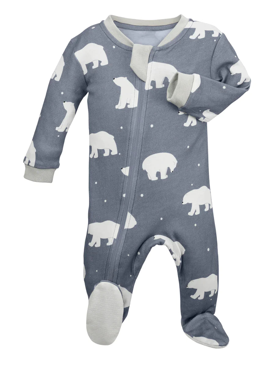 Footed 2 Zip Romper (Various Prints) | Zippy Jamz