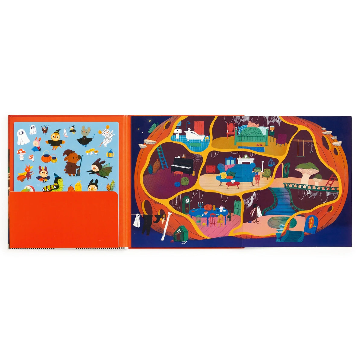 Pumpkin Village Sticker Play Reusable Activity Set | Mudpuppy
