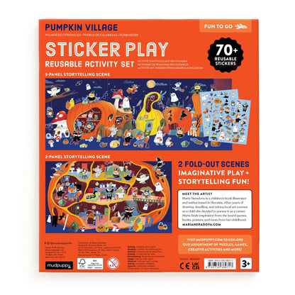 Pumpkin Village Sticker Play Reusable Activity Set | Mudpuppy