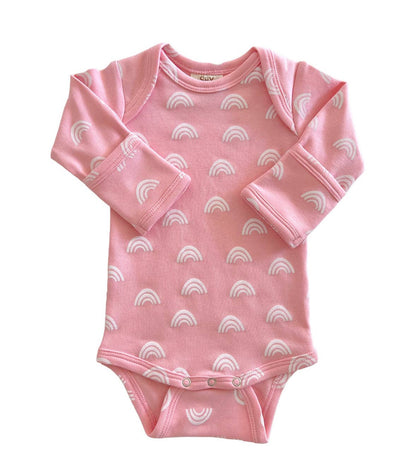 Blush Rainbow Organic Bodysuit | Siix Collection