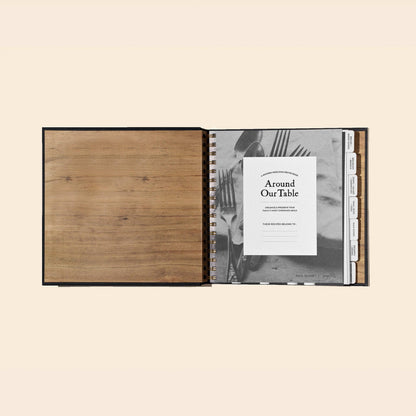 Around Our Table: Blank Recipe Book with Recipe Cards | Paige Tate & Co.