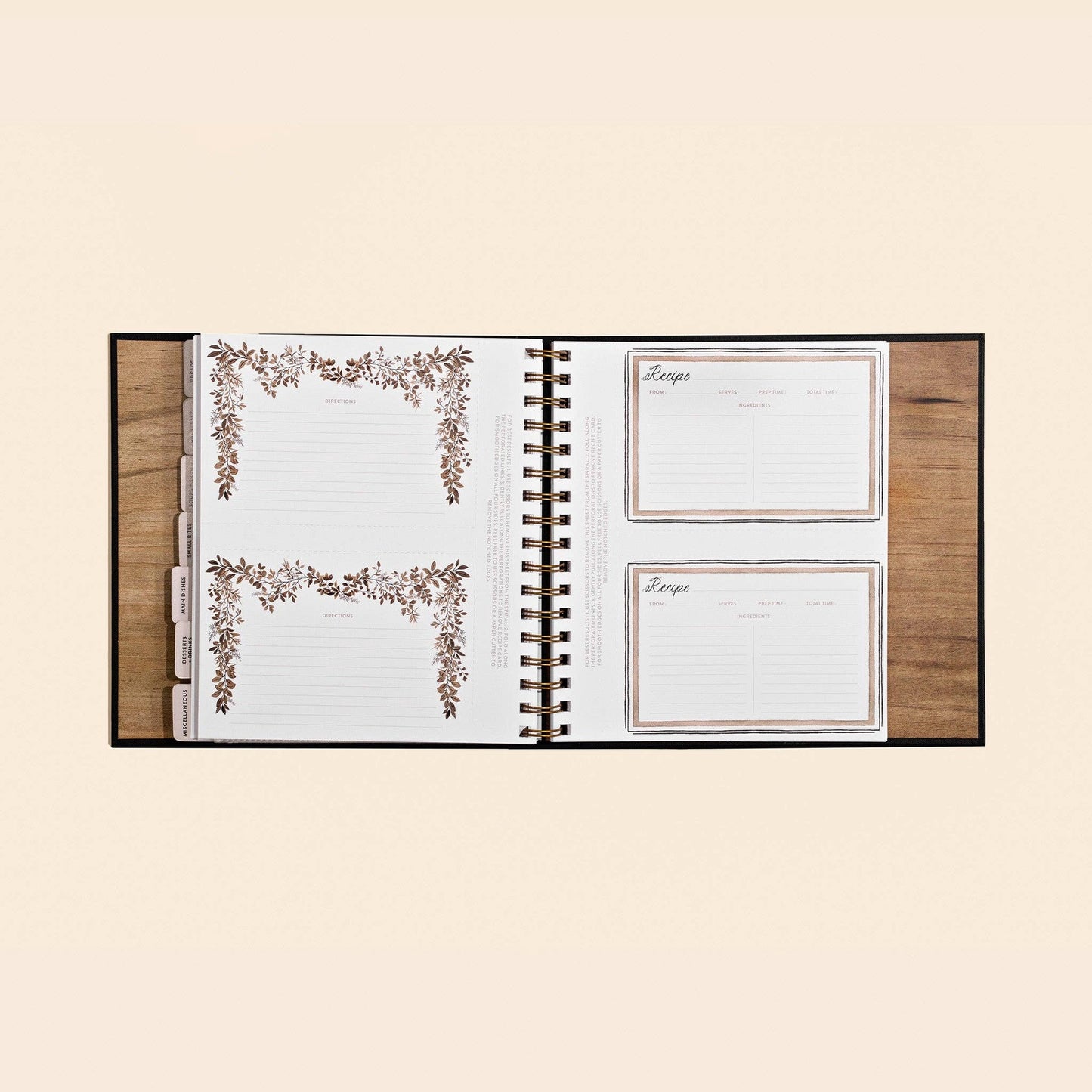 Around Our Table: Blank Recipe Book with Recipe Cards | Paige Tate & Co.