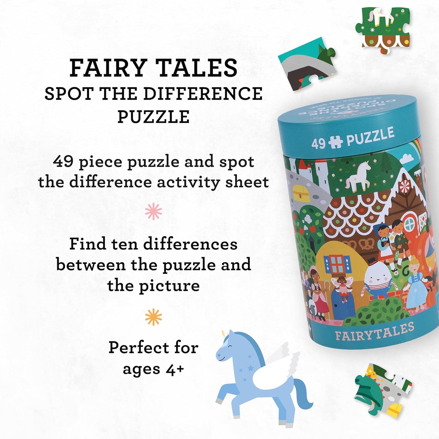 Spot the Difference Puzzle: Fairy Tales | Petit Collage