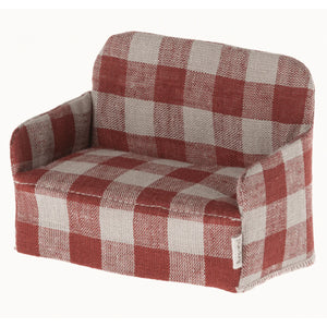 Red Plaid Couch | Maileg