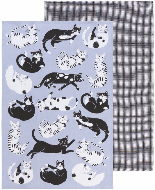 Meow & Furever Tea Towel Set/2 | Danica