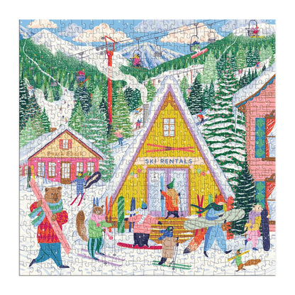 Ski Village Puzzle (500 Piece) | Galison