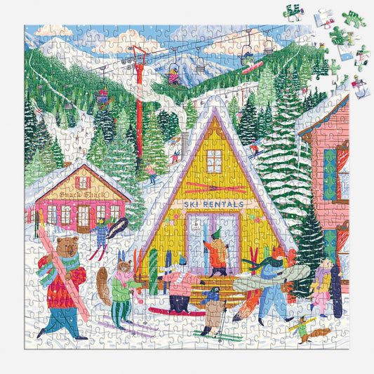 Ski Village Puzzle (500 Piece) | Galison