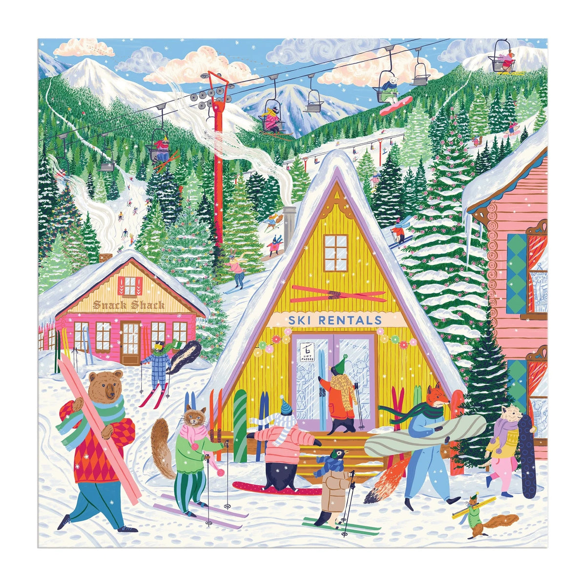 Ski Village Puzzle (500 Piece) | Galison