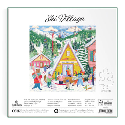 Ski Village Puzzle (500 Piece) | Galison