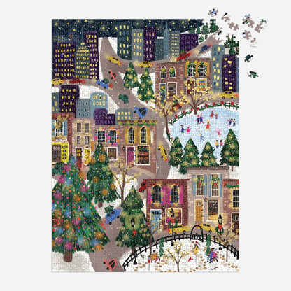 Joy Laforme Sparkling City Foil Puzzle (1000 Piece) | Galison